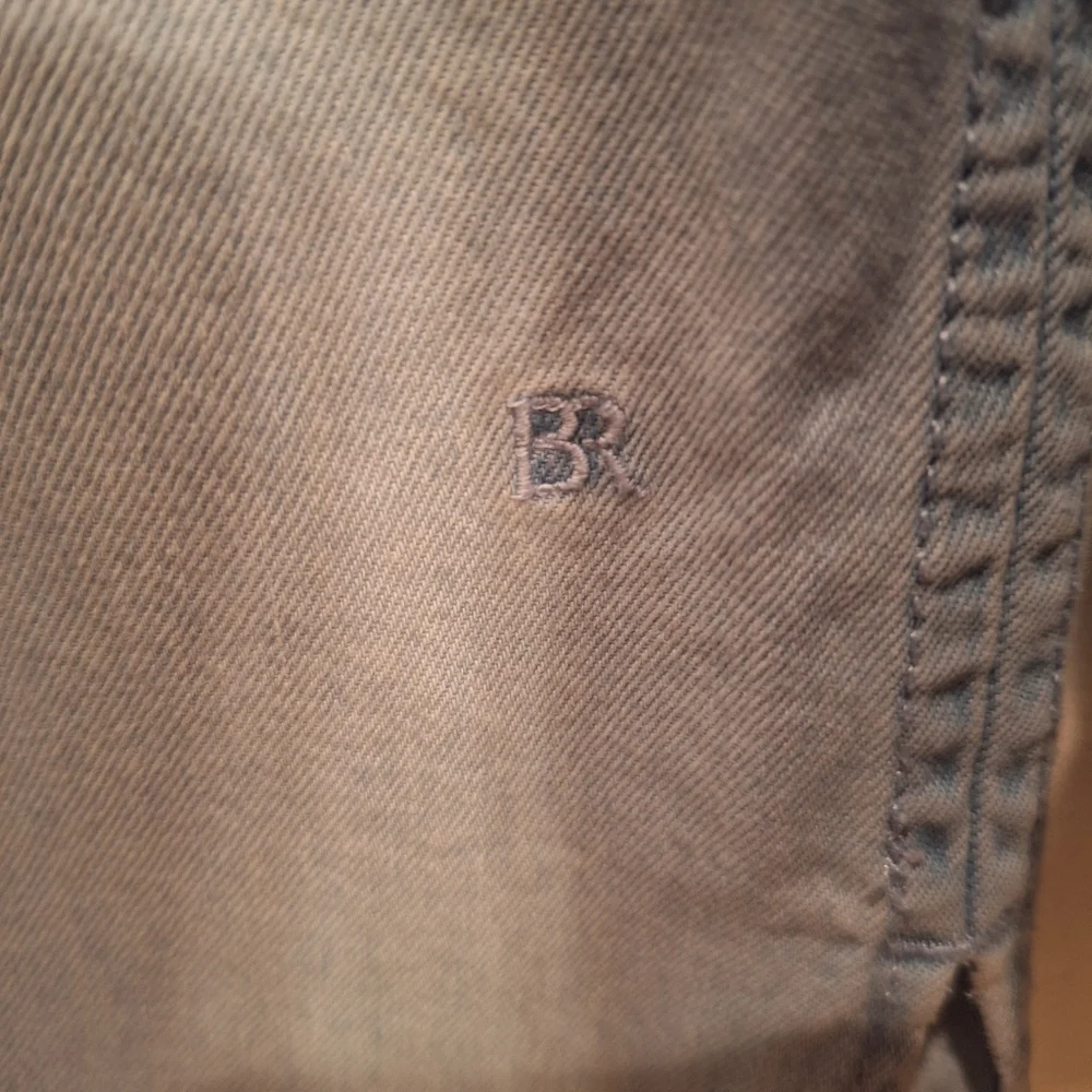 Banana Republic Men's Large Denim Untucked Fit 100% Cotton‎ Long Sleeve Shirt